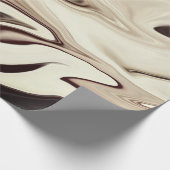 Abstracte elegante retro kleuren digitale vloeisto cadeaupapier (Hoek)