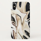 Abstracte elegante retro kleuren digitale vloeisto Case-Mate iPhone case (Achterkant)