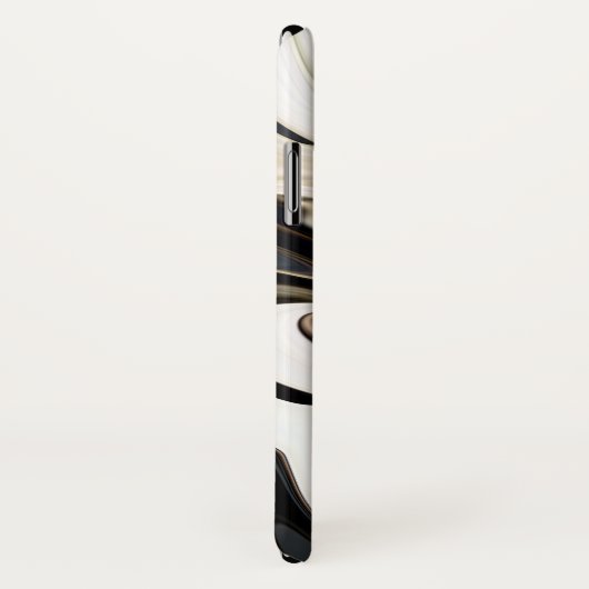 Abstracte elegante retro kleuren digitale vloeisto Case-Mate iPhone case (Achterkant / rechts)