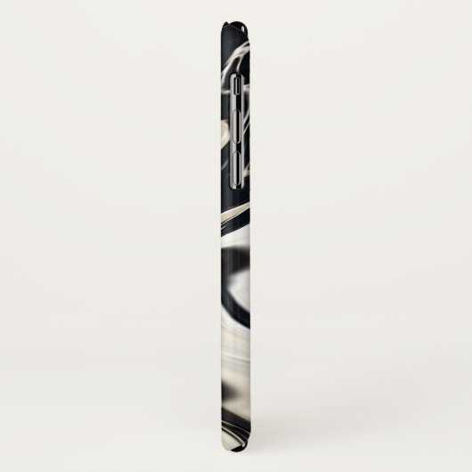 Abstracte elegante retro kleuren digitale vloeisto Case-Mate iPhone case (Achterkant/links)