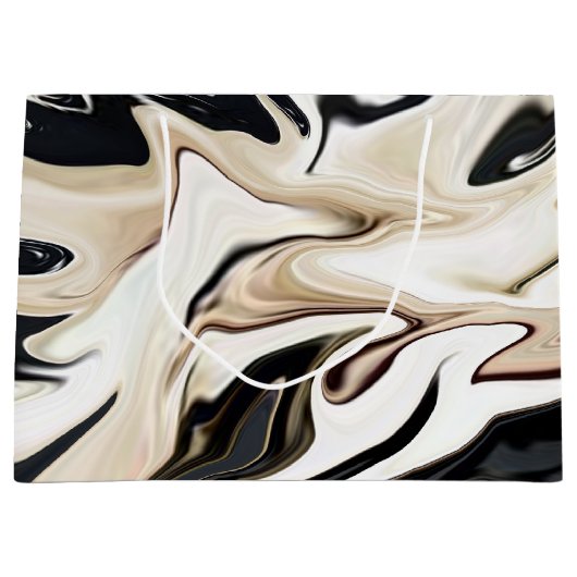 Abstracte elegante retro kleuren digitale vloeisto groot cadeauzakje (Voorkant)