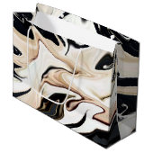 Abstracte elegante retro kleuren digitale vloeisto groot cadeauzakje (Voorkant Gekanteld)