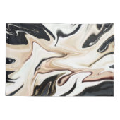 Abstracte elegante retro kleuren digitale vloeisto kussensloop (Achterkant)