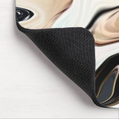 Abstracte elegante retro kleuren digitale vloeisto muismat (Hoek)