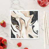 Abstracte elegante retro kleuren digitale vloeisto servet (Insitu)