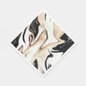 Abstracte elegante retro kleuren digitale vloeisto servet (Hoek)