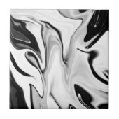 Abstracte elegante retro kleuren digitale vloeisto tegeltje (Voorkant)