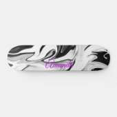 Abstracte elegante retro kleuren persoonlijk skateboard (Horizontaal)