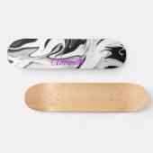 Abstracte elegante retro kleuren persoonlijk skateboard (Horizontaal)