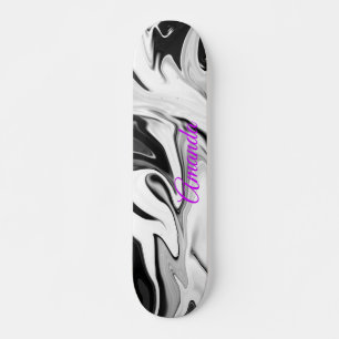 Abstracte elegante retro kleuren persoonlijk skateboard