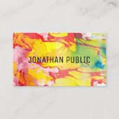 Abstracte elegante Sjabloon Professional Modern Visitekaartje (Voorkant)