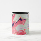 Abstracte elegante vloeibare vloeistof marmer stro mok (Midden)