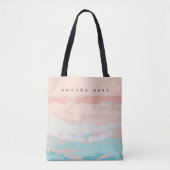 Abstracte Elegantie Beige Schattigee Stijlvolle Ca Tote Bag (Voorkant)