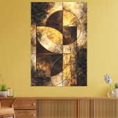 Abstracte Elegantie Canvas Afdruk (Insitu (Woonkamer))