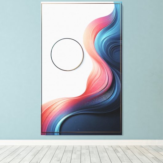 Abstracte elegantie canvas afdruk (Insitu (Houten vloer))