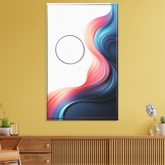 Abstracte elegantie canvas afdruk (Insitu (Woonkamer))