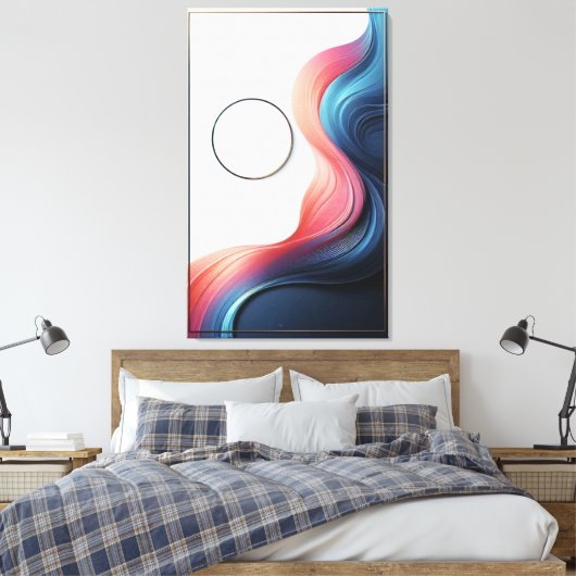 Abstracte elegantie canvas afdruk (Insitu (Slaapkamer))