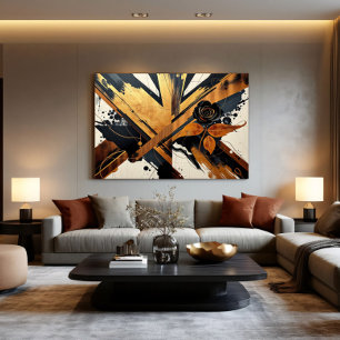 Abstracte Elegantie in Unieke Kunst Poster