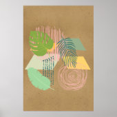 Abstracte elementen van de Natuur Poster (Voorkant)