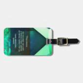 Abstracte Emerald Alchemie Magische Energie Advent Bagagelabel (Voorkant horizontaal)