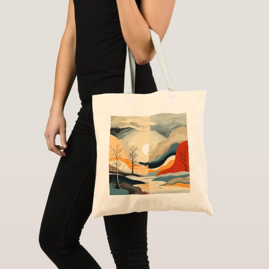 Abstracte emotionele landschappen tote bag (Voorkant (product))