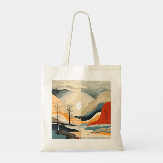 Abstracte emotionele landschappen tote bag (Achterkant)