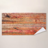 abstracte en antiek achtergrond van houtgrijze ach badhanddoek (Badhanddoek)