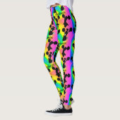 ABSTRACTE EN KLEURRIJKE CHEERLEADER LEGGINGS (Links)