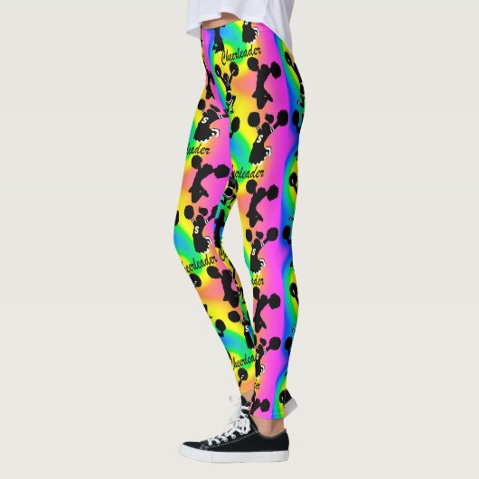 ABSTRACTE EN KLEURRIJKE CHEERLEADER LEGGINGS (Links)