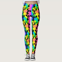 ABSTRACTE EN KLEURRIJKE CHEERLEADER LEGGINGS
