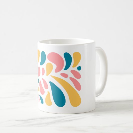 Abstracte en kleurrijke vormen Klassieke Mok (Voorkant rechts)