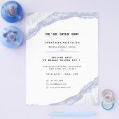 Abstracte en minimale blauwe Waterverf Flyer (Enkel)