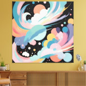 Abstracte en moderne kunst canvas afdruk (Insitu (Woonkamer))