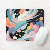 Abstracte en moderne kunst muismat (Met muis)