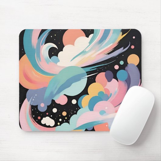Abstracte en moderne kunst muismat (Met muis)
