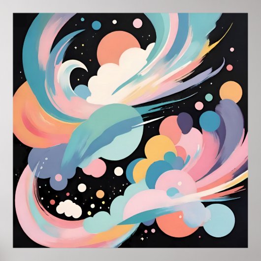 Abstracte en moderne kunst poster (Voorkant)