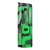 Abstracte en zwarte kunst thermosbeker (Geroteerd rechts)