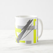 Abstracte Energie Kunst Koffiemok (Voorkant rechts)