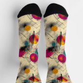 Abstracte energie Sokken in Magenta, Sinaasappel e (Top)