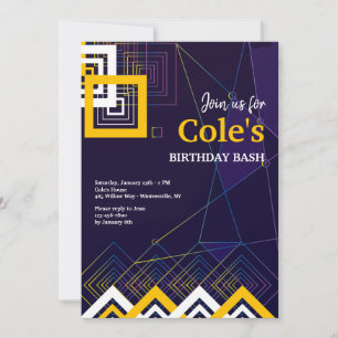 Abstracte energie-uitnodiging kaart