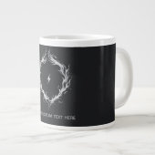 Abstracte Energiecirkels – Aanpasbare Tekst Grote Koffiekop (Voorkant rechts)