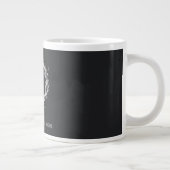 Abstracte Energiecirkels – Aanpasbare Tekst Grote Koffiekop (Rechts)