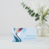 Abstracte energiestromingsgolf visitekaartje (Staand voorkant)