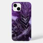 Abstracte enge glimlachende Paarse demon Case-Mate iPhone Case (Achterkant)