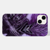 Abstracte enge glimlachende Paarse demon Case-Mate iPhone Case (Achterkant (horizontaal))