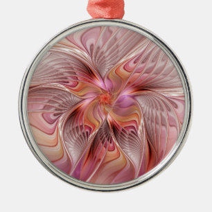 Abstracte Engel Colorful Fantasy Fractal Art Metalen Ornament