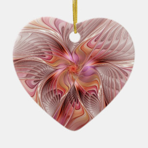 Abstracte Engel Kleurrijke Fantasie Fractale Kunst Keramisch Ornament