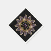 Abstracte engelenvleugels mandala fractale monogra servet (Hoek)