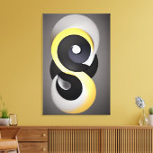 Abstracte Enso Canvas Afdrukken (Insitu (Woonkamer))