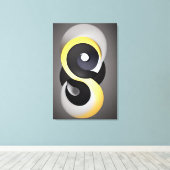 Abstracte Enso Canvas Afdrukken (Insitu (Houten vloer))